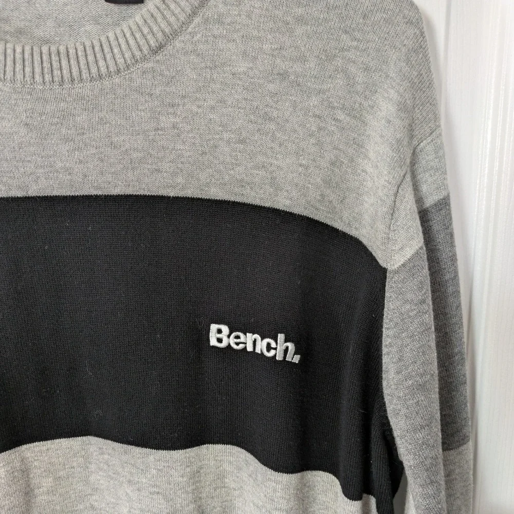 Bench. 100% Cotton Pullover‎ Colorblock Knit Casual Comfy Men's Sweater Size L